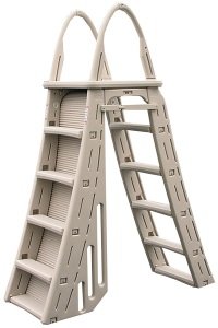 Confer Heavy-Duty A-Frame Above-Ground Pool Ladder