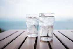 clear glass of water